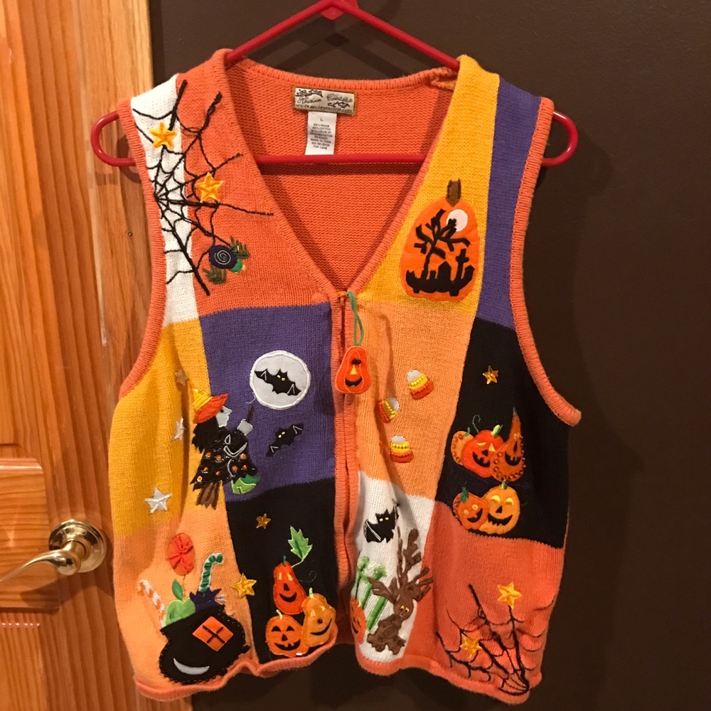 Women's Large Halloween vest🎃 so fun!