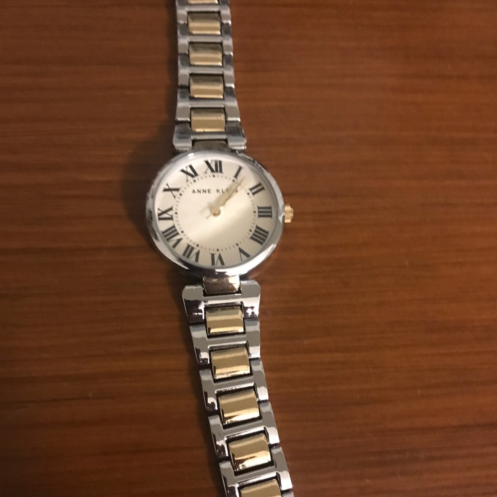 Anne Klein silver and gold watch