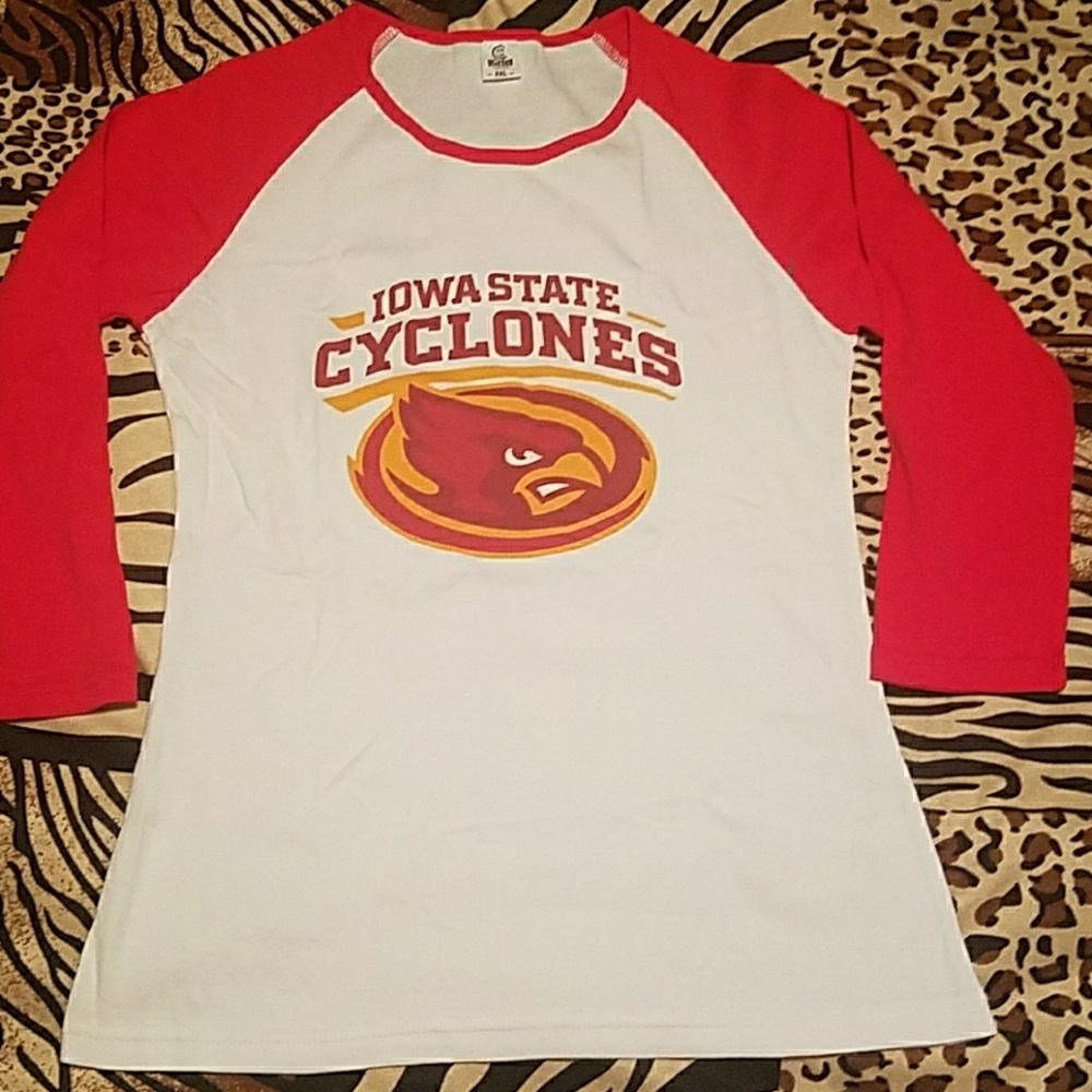 Brand new Iowa State 3/4 sleeve shirt.