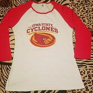 Brand new Iowa State 3/4 sleeve shirt.