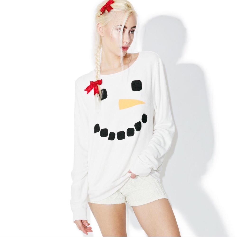 Wildfox Frosty Face Christmas Jumper
