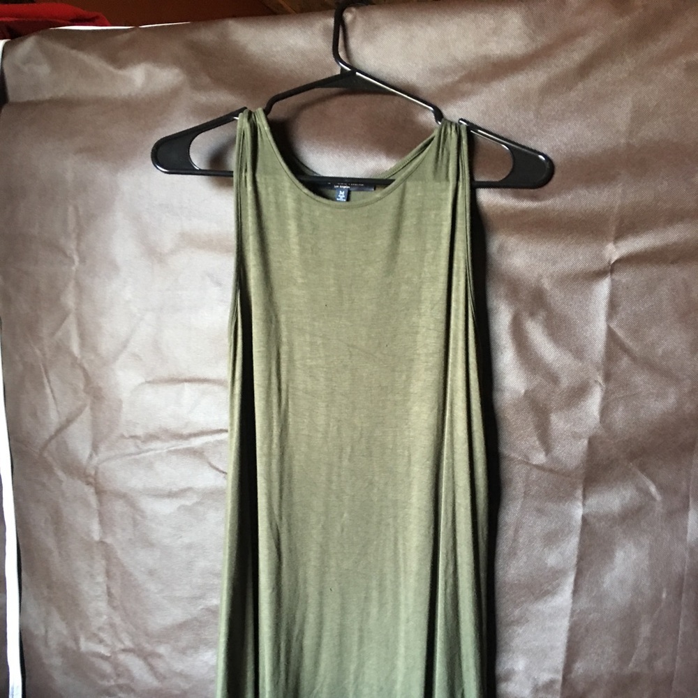 Olive green dress