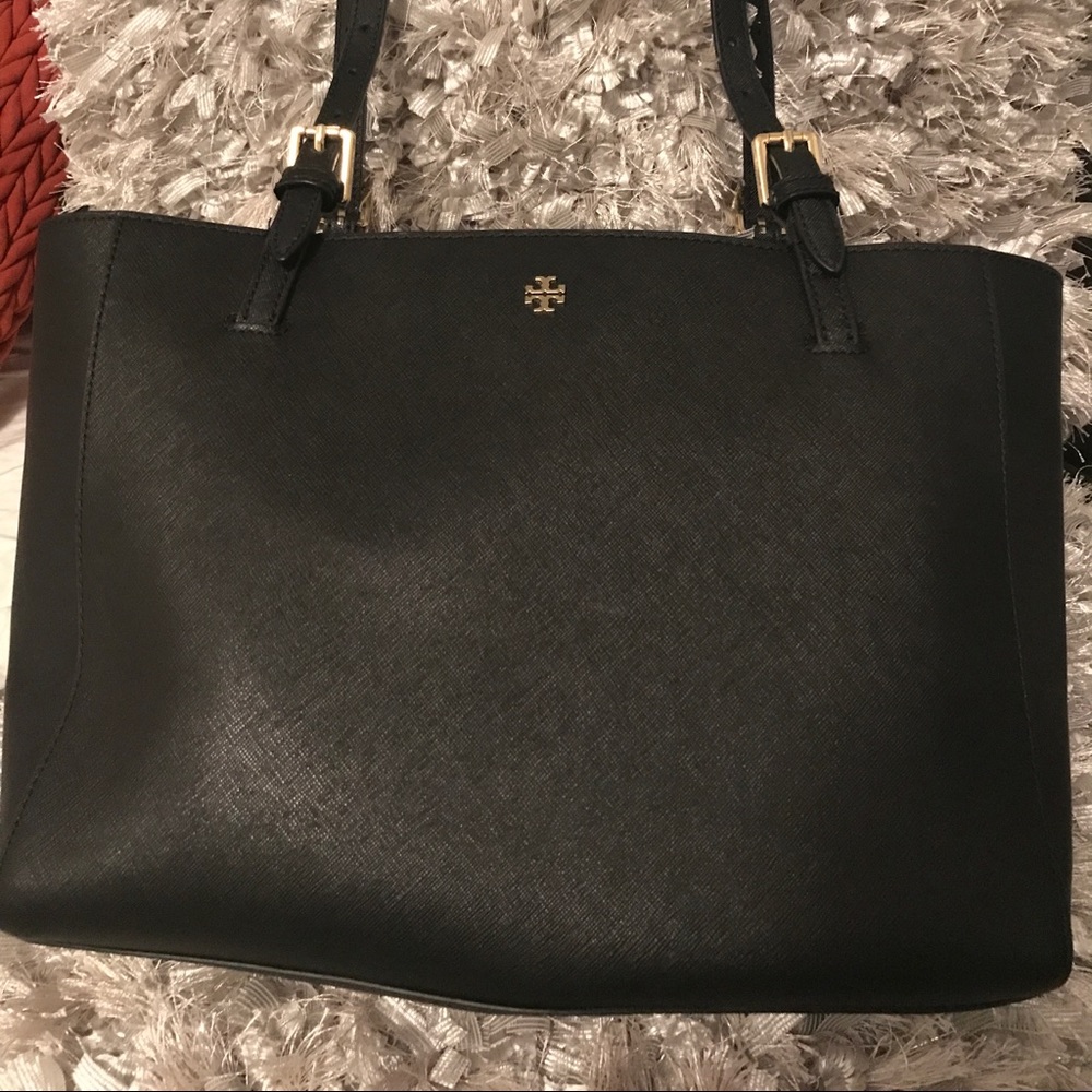 Authentic Small York Buckle Tote by Tory Burch
