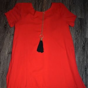 Red Layered Dress