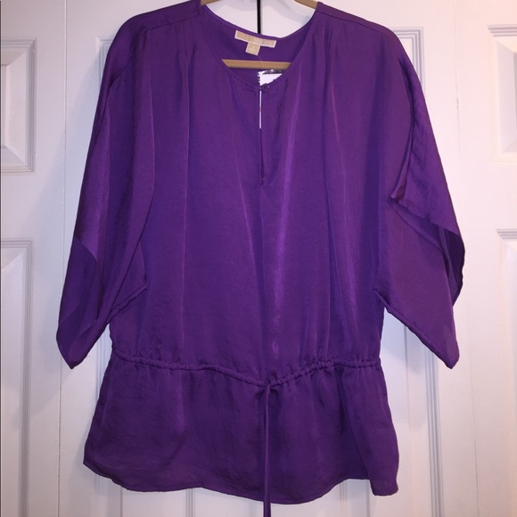 michael kors shirts purple