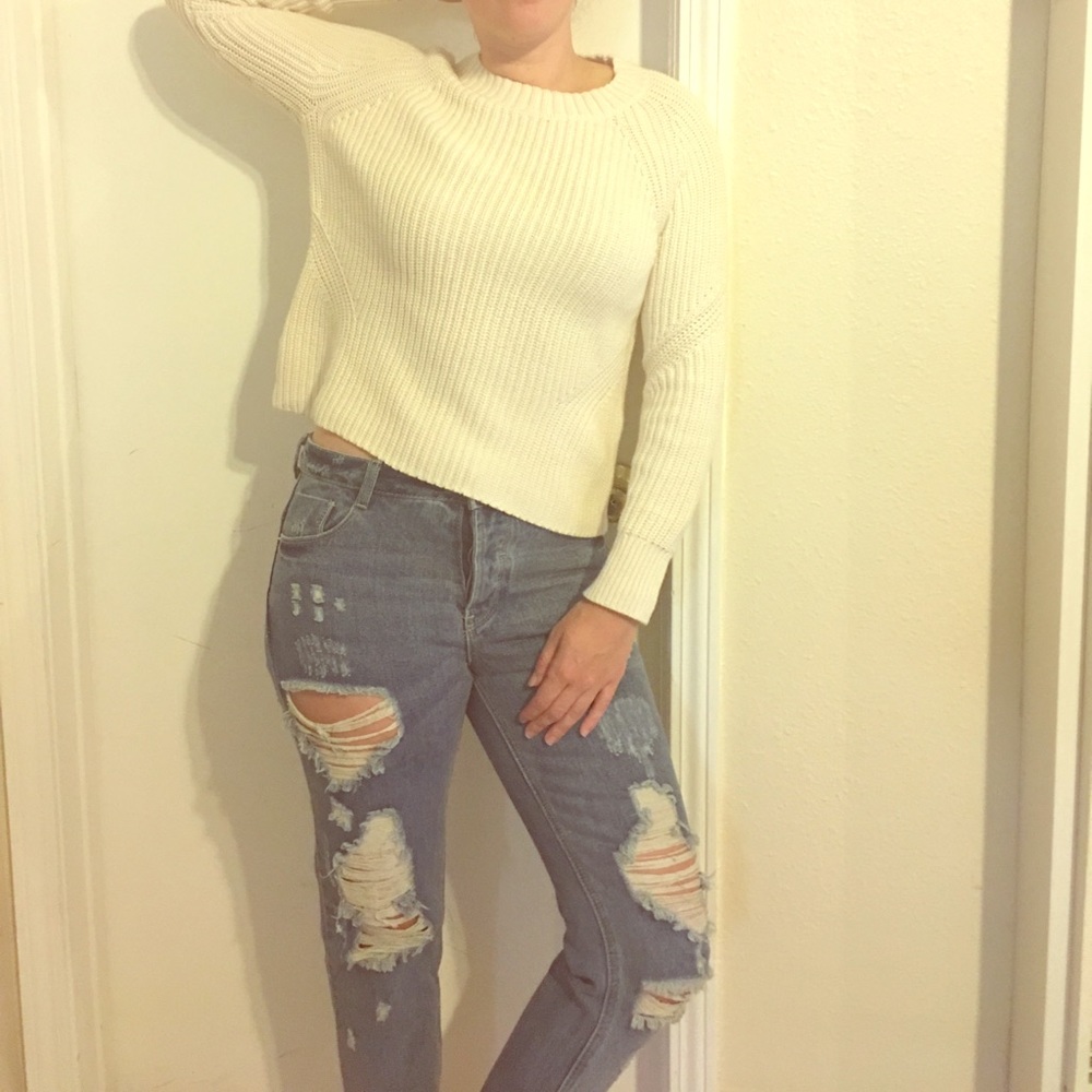 Gap White Sweater