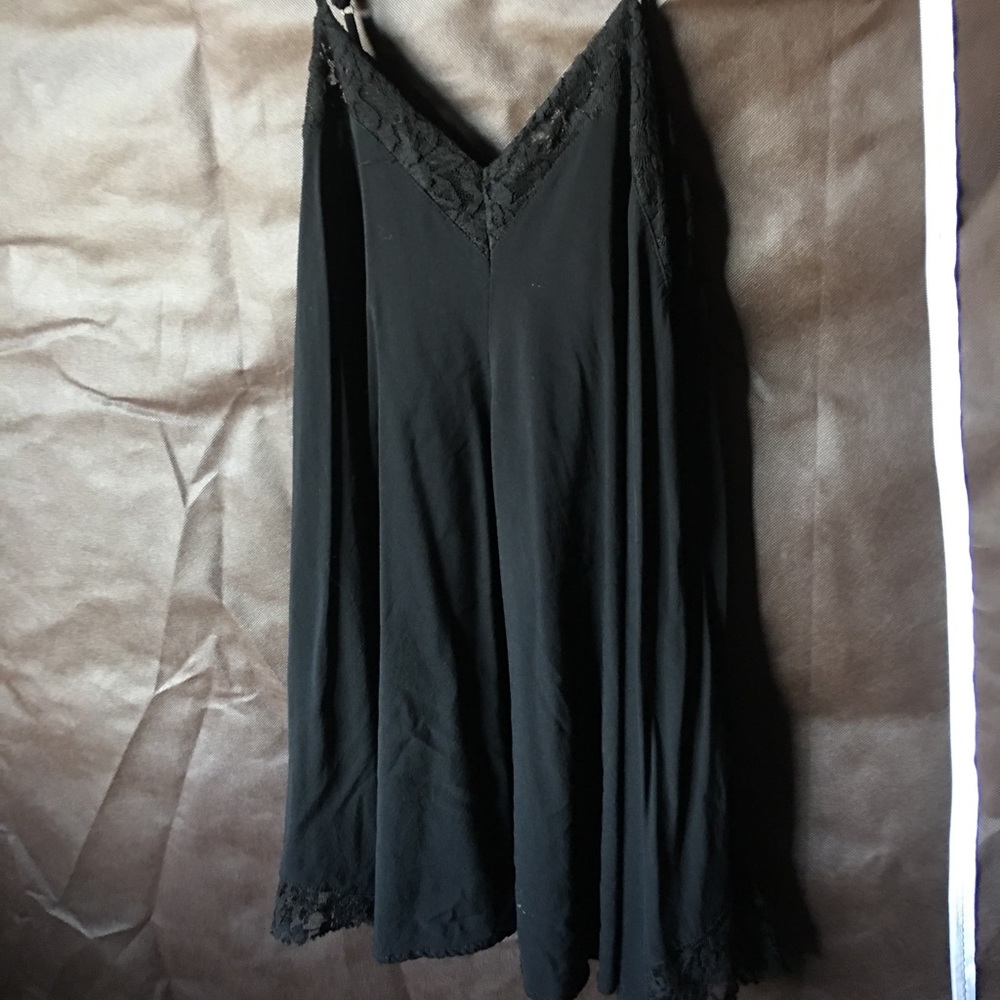 Black dress with lace