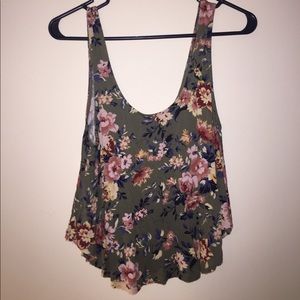 AEO soft & sexy floral tank