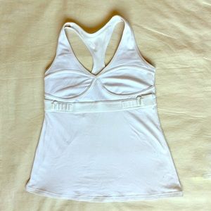 Cute White lululemon athletica Yoga Tank Top