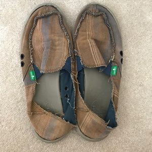 Sanuk Slip On Shoes - Multi Color (Size - 8)