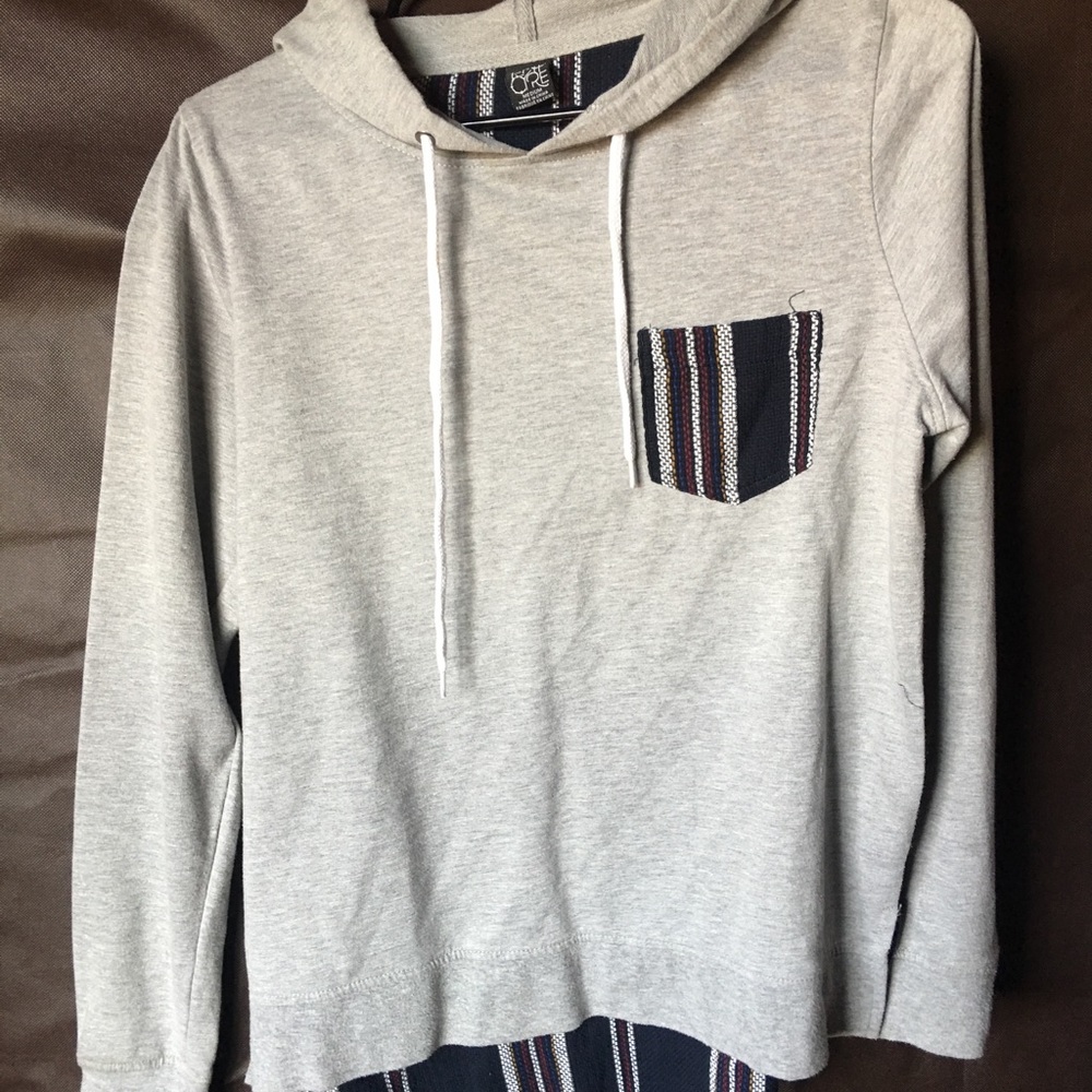 Grey / tribal hoodie