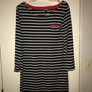 Navy striped dress 👗