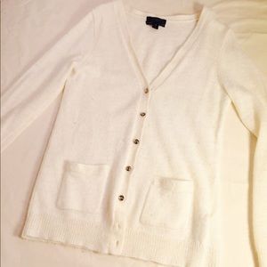 Jcrew cream alpaca sweater