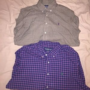 Two Ralph Lauren casual button up shirts!