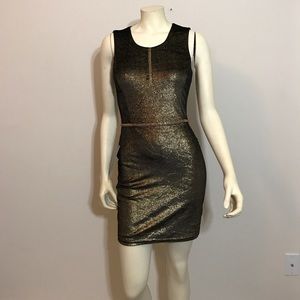 NWT Bebe golden metallic bodycon mini dress small NWT Bebe golden metallic bodycon mini dress small