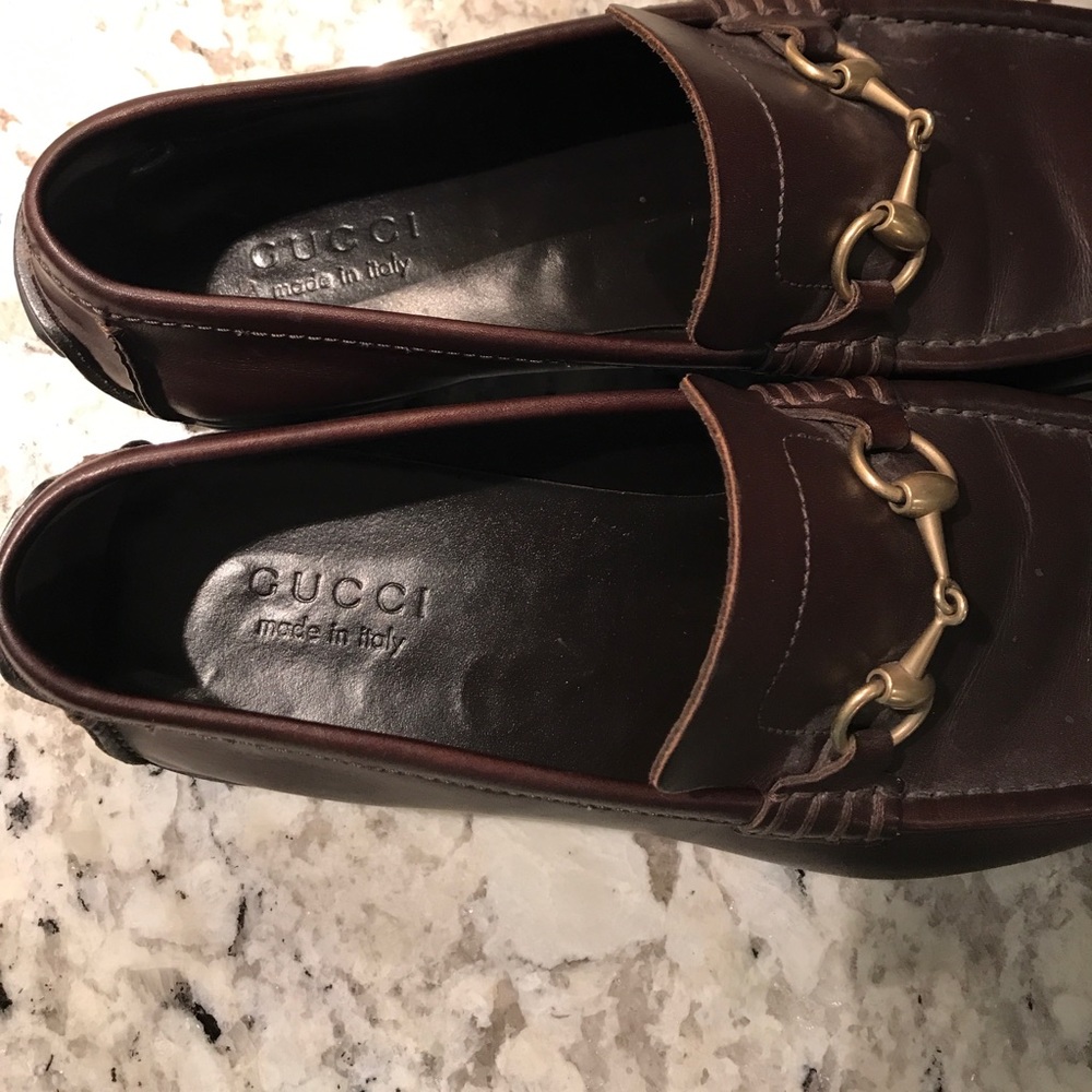 Gucci Loafers Brown Leather