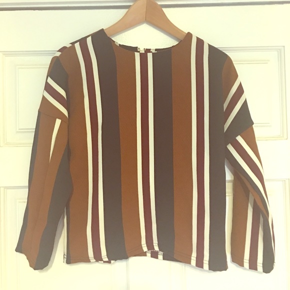 🥂SALE🥂Chicwish Striped Blouse - Picture 1 of 5