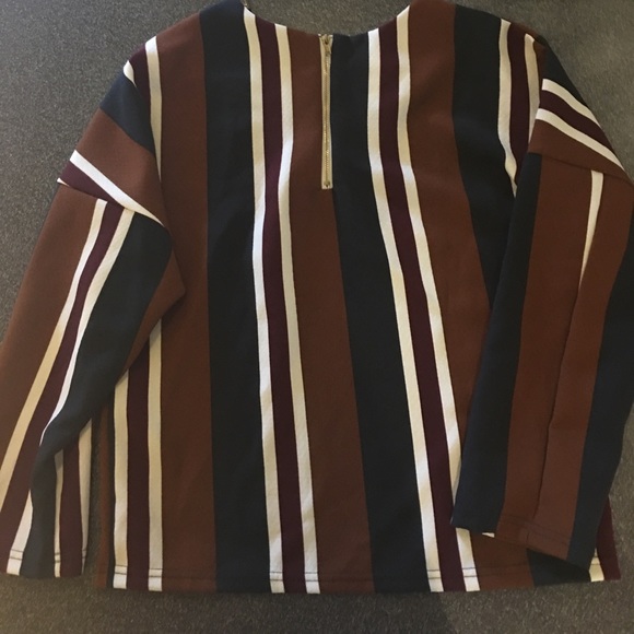 🥂SALE🥂Chicwish Striped Blouse - Picture 5 of 5