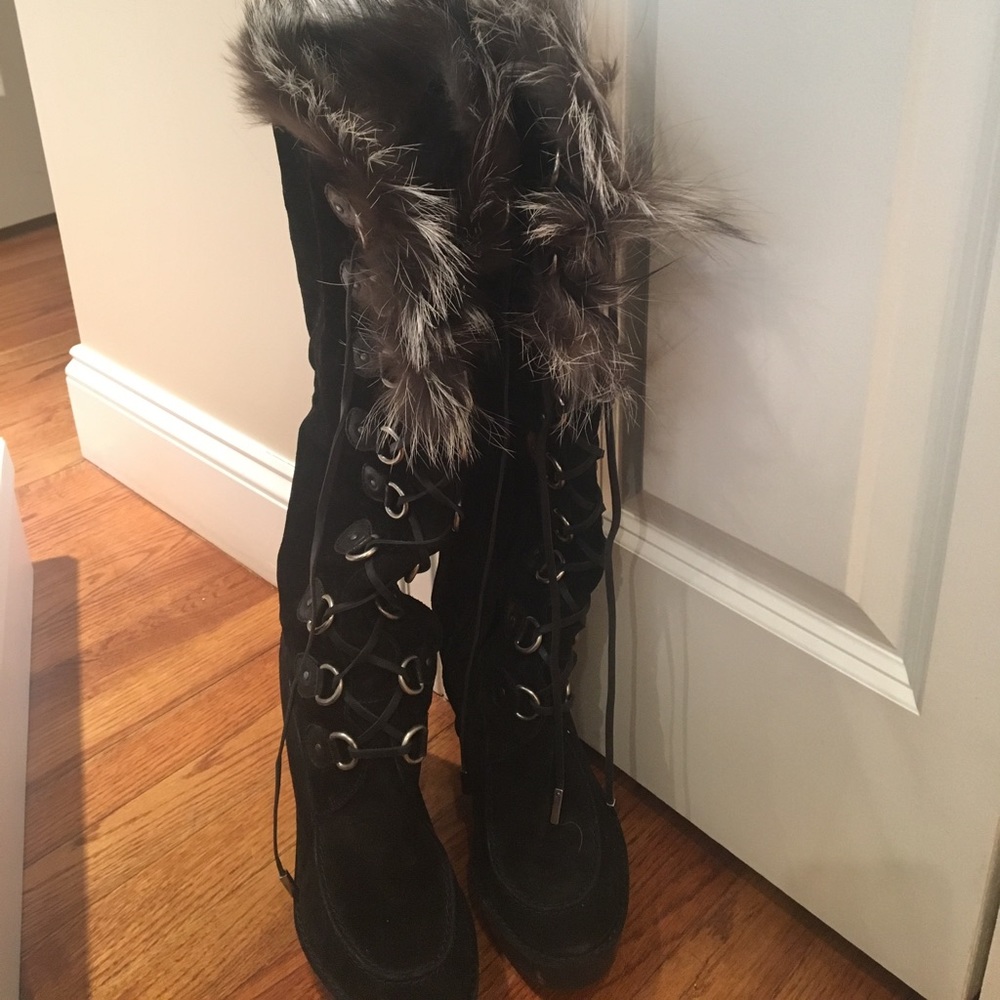 Christian Dior Courchevel Botte Noir boots