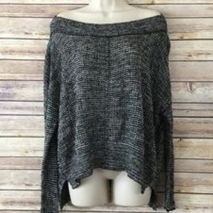 Free People Crochet Black sweater size S