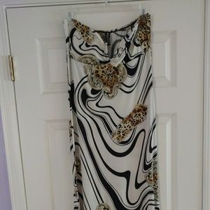 Strapless maxi dress