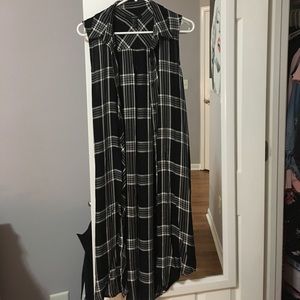 Forever 21 long sleeveless cardigan