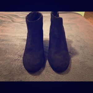 Black Ankle Wedge Booties