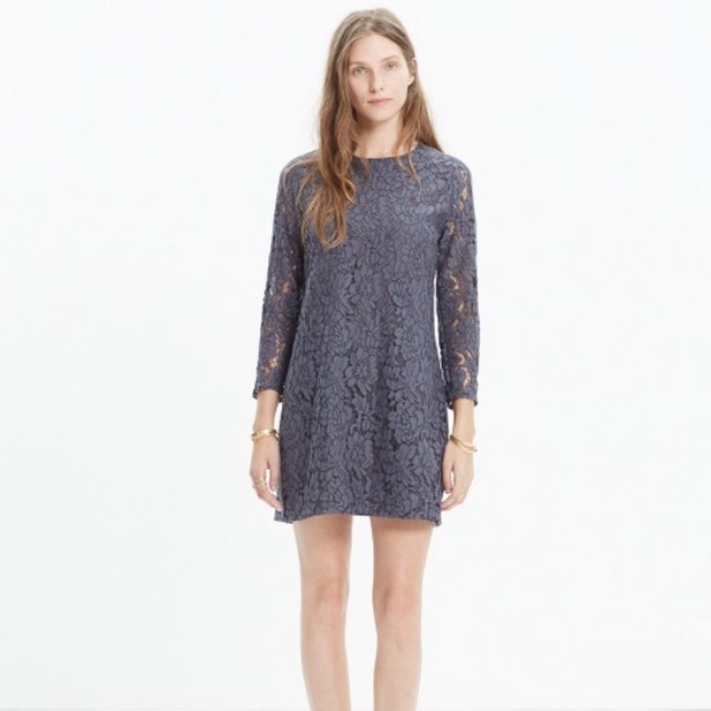 Madewell lace long sleeve dress