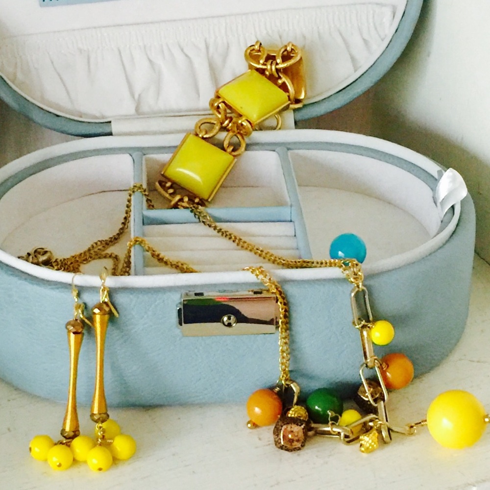 Vintage Jewelry Set, JCrew, 1970s, chunky, Retro