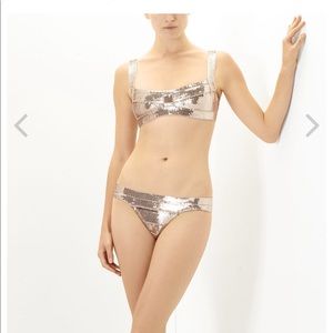 Herve Leger Carmella Allover Sequined Bikini