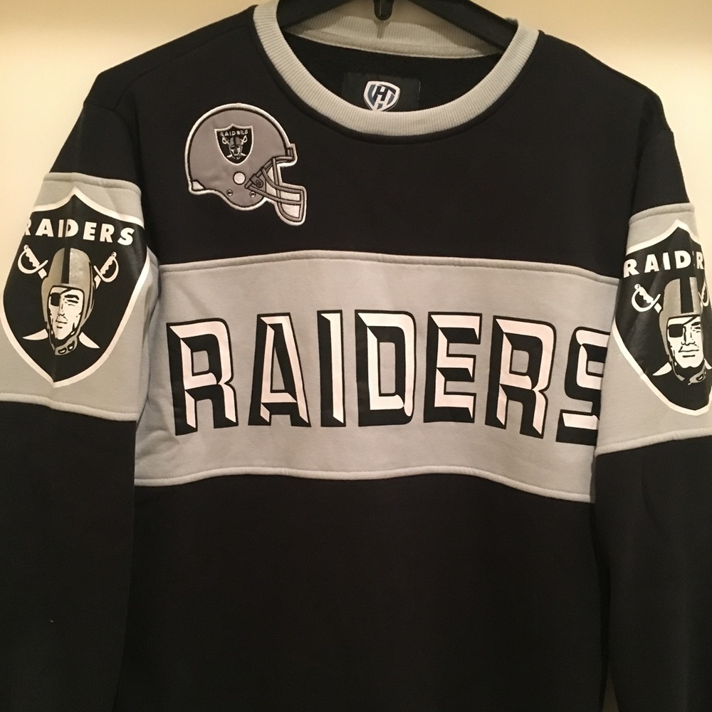 Oakland Raiders Men's Crewneck by G-III - NFL Lic