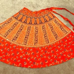 Indian design cotton long skirt Very cute for fall