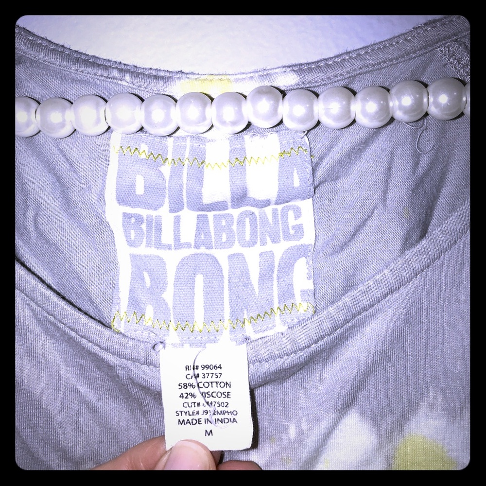 Tie dye Billabong crop top