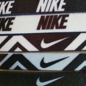 6 Nike elastic headbands