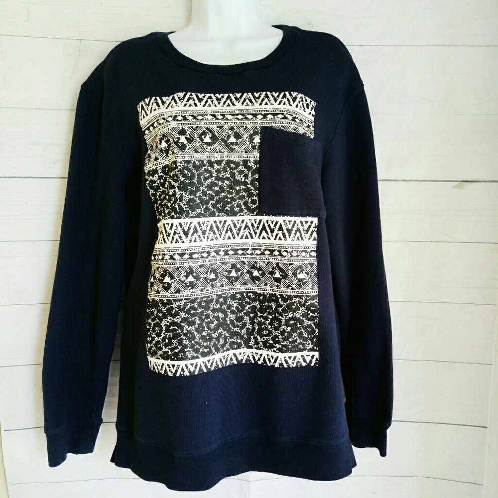Womens On the Byas Pullover Sweater L
