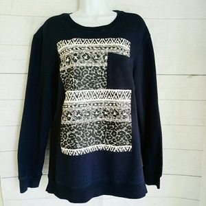 Womens On the Byas Pullover Sweater L