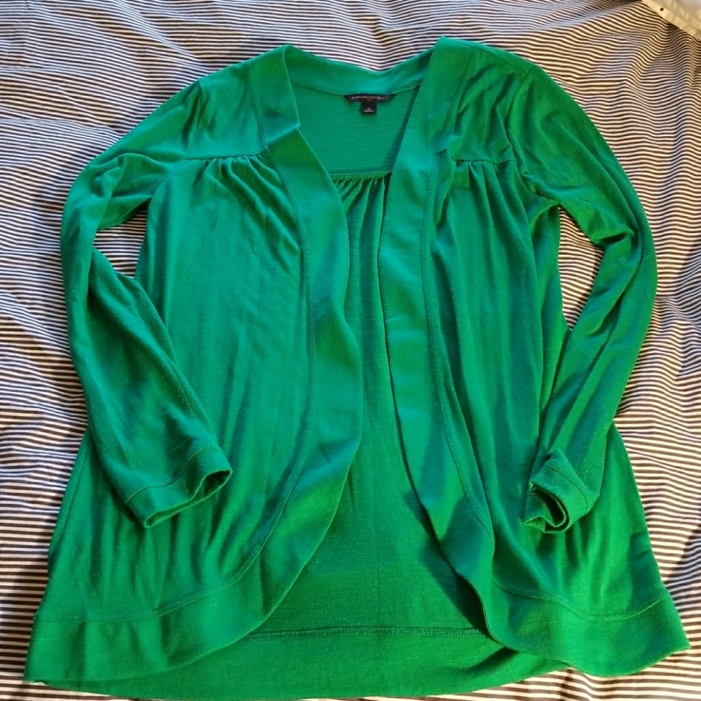 Banana Republic emerald green cardigan