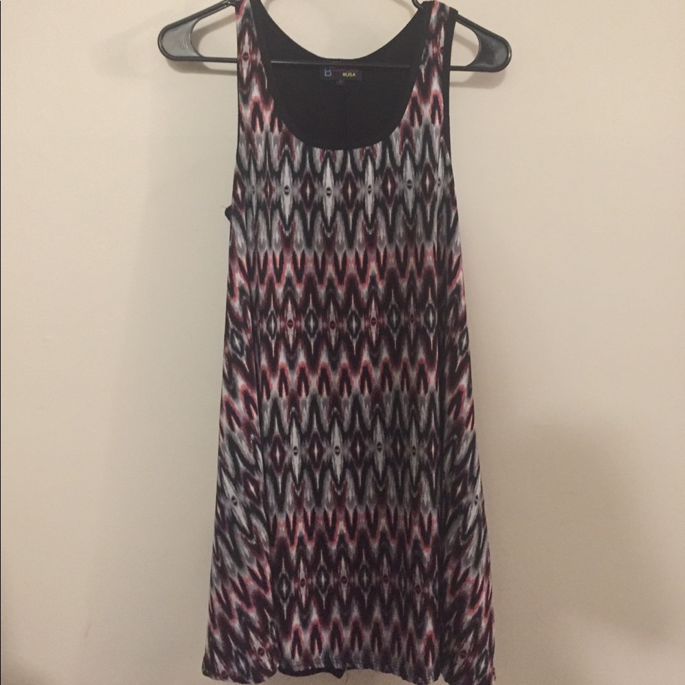 Adorable zig zag pattern casual dress