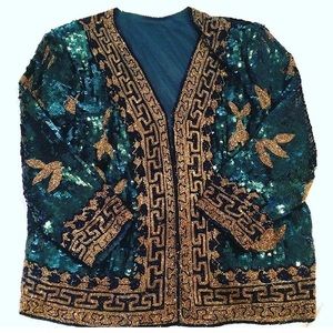 Gorgeous Versace Inspired Sequin Blazer Gorgeous Versace Inspired Sequin Blazer