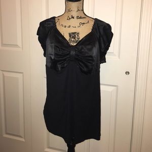 Satin black top Satin black top