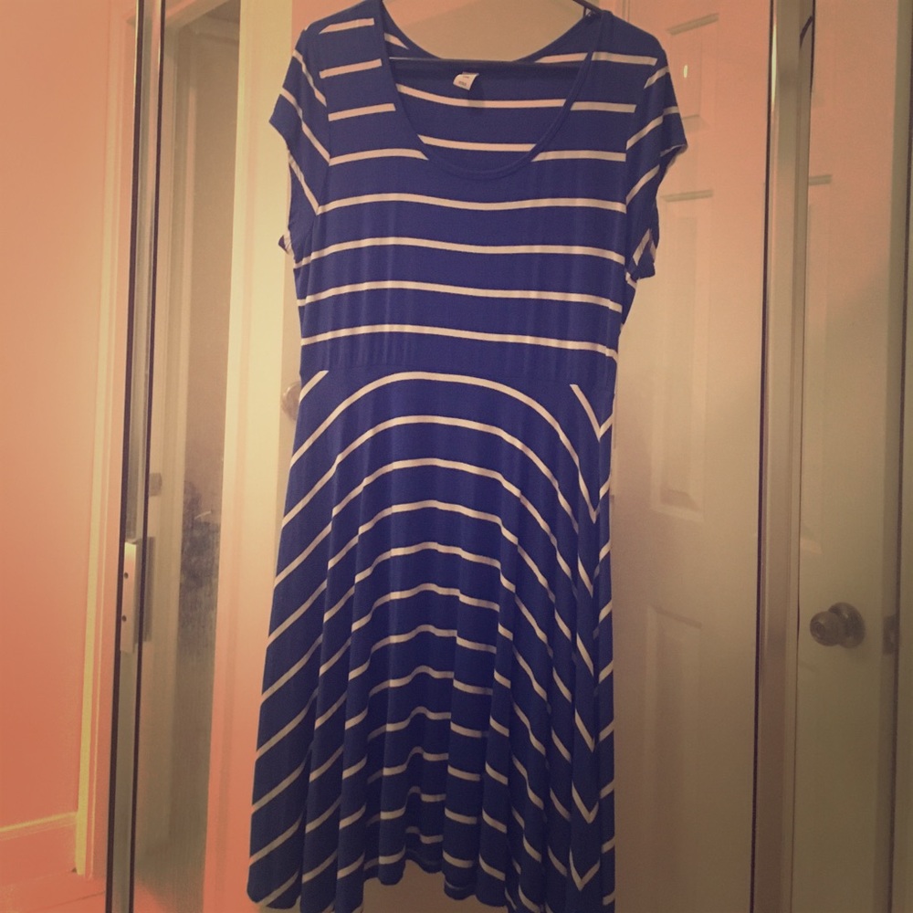 Blue and white stripe Old Navy Dress