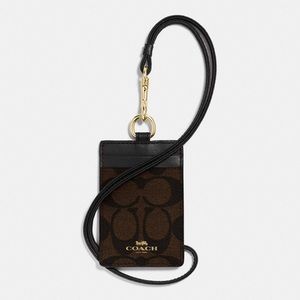 ID Lanyard Case in signature coated canvas (brown) ID Lanyard Case in signature coated canvas (brown)
