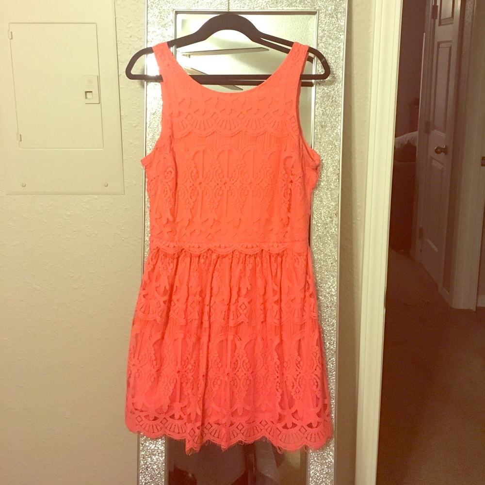 Peach dress