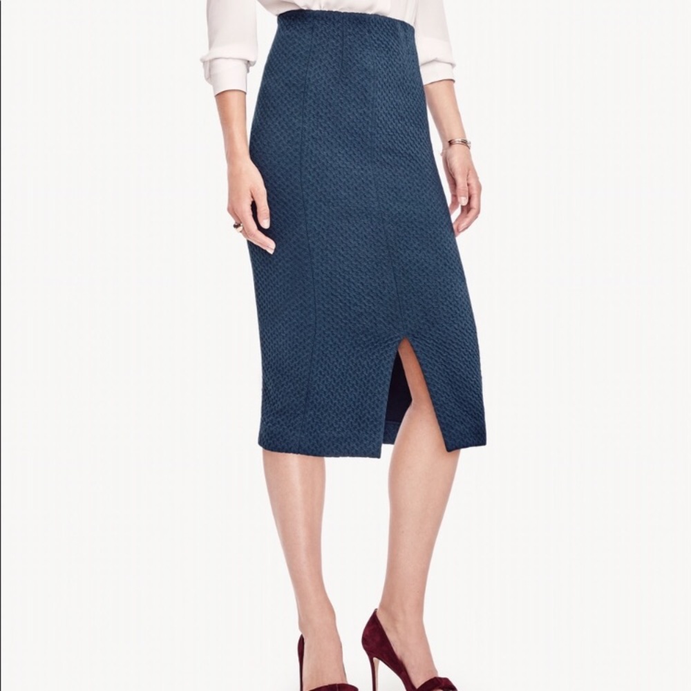 Ann Taylor Jacquard Pencil Skirt