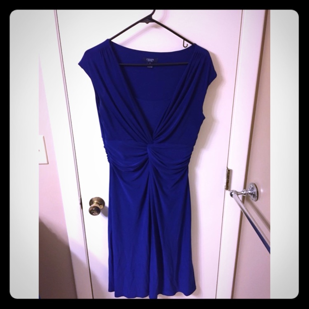 Blue cocktail or professional dress