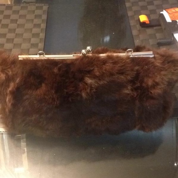 Nicole Lee Handbags - Faux Fur Clutch Purse