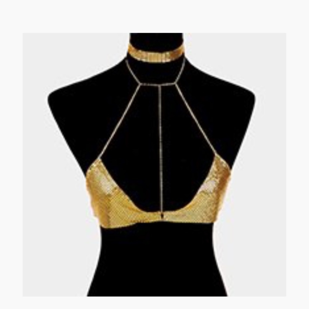 Gold metal top