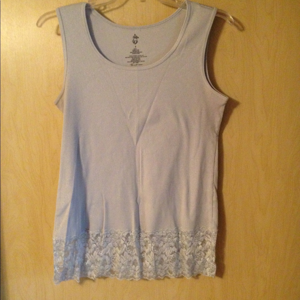 Torrid tank with lace trim - great for layering.