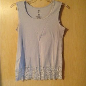 Torrid tank with lace trim - great for layering.