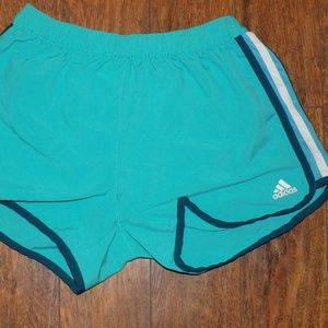 Turquoise Adidas Athletic Shorts